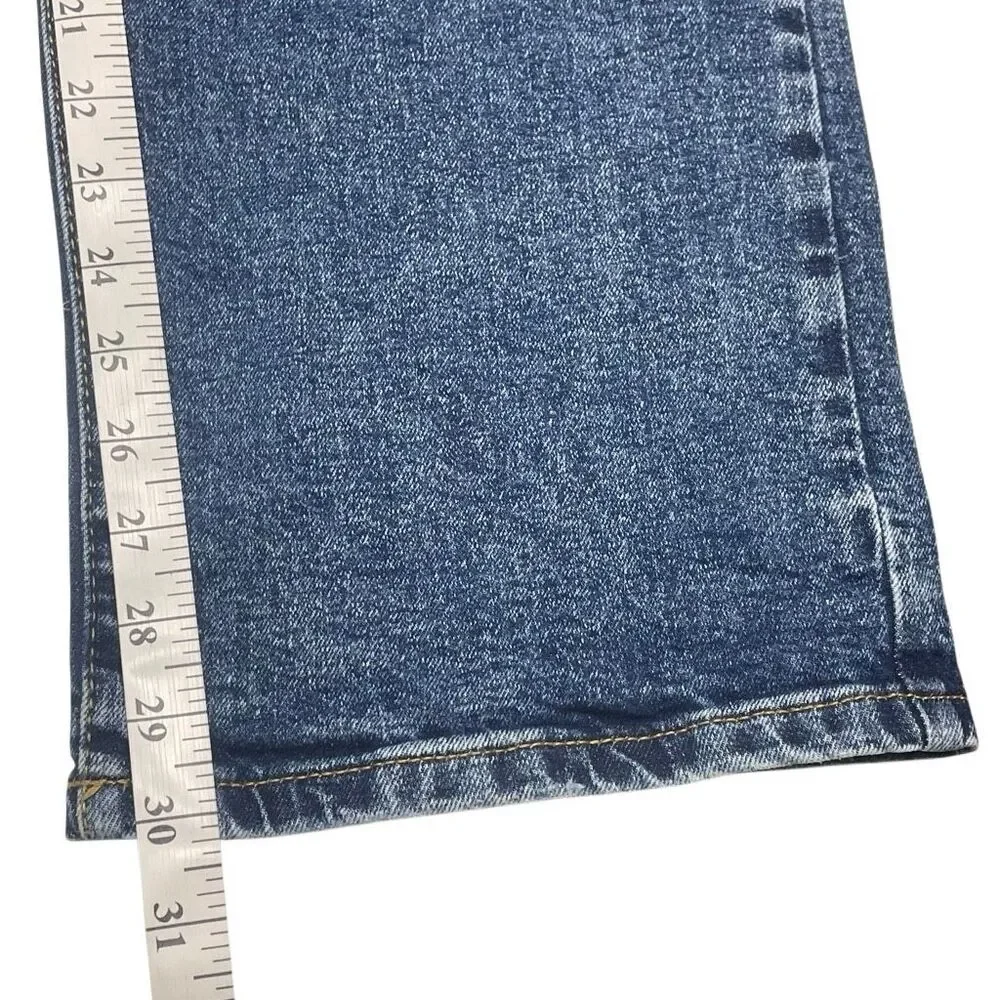 Torrid Love Sick Button Fly Straight Cut Contrast Wash Jeans
